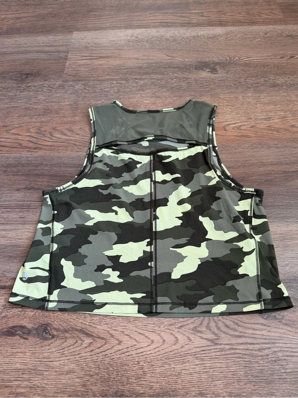 Lululemon Sculpt Tank Cropped Heritage 365 Camo Crispin Green Medium Olive